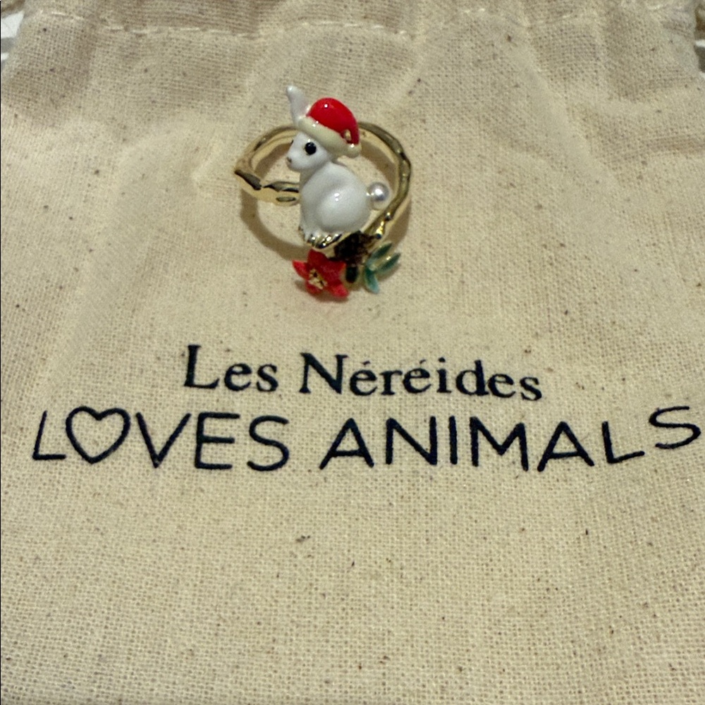 Les Nereides Christmas Bunny Ring